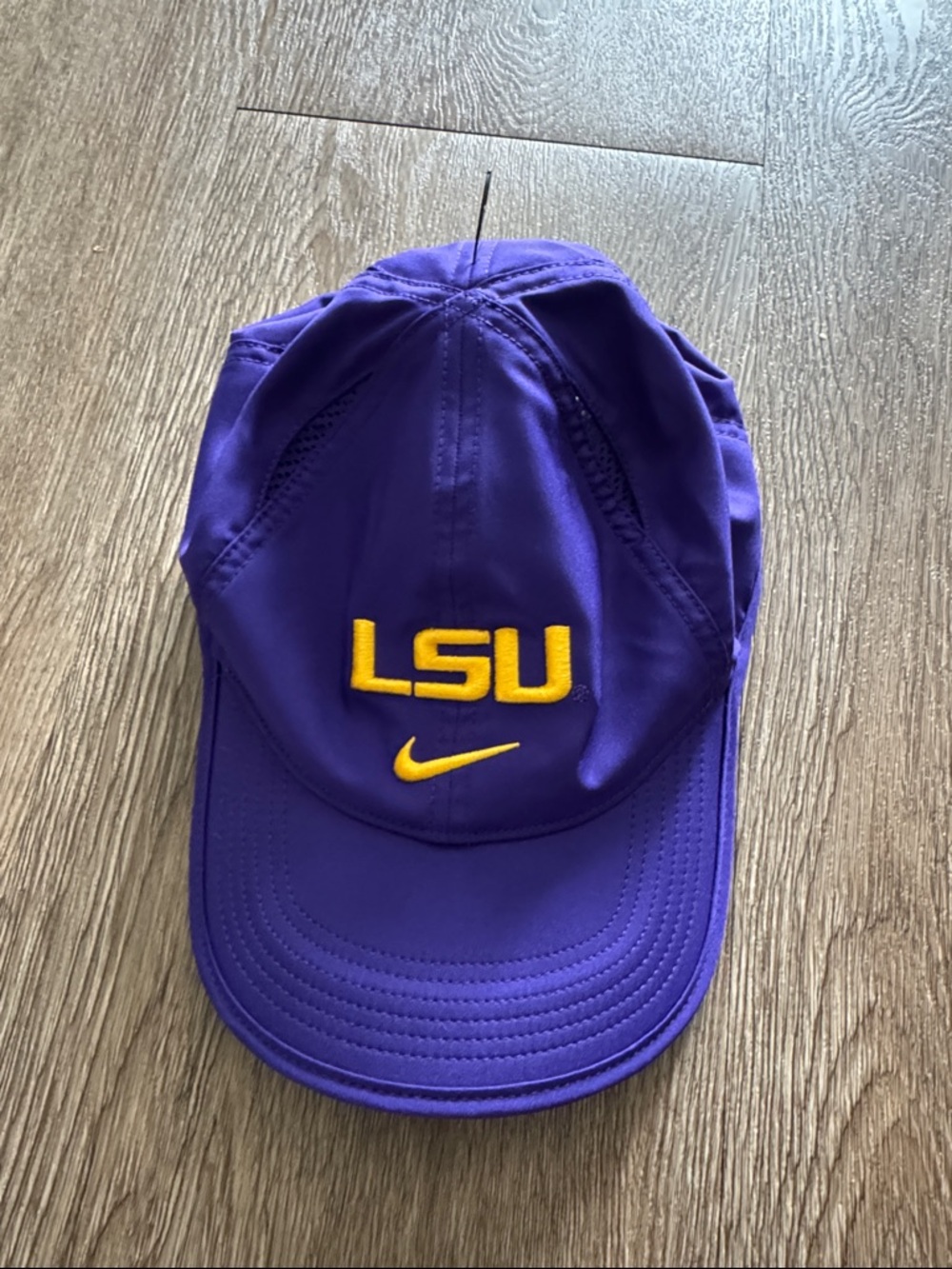 Nike LSU Purple Hat with Gold Embroidery